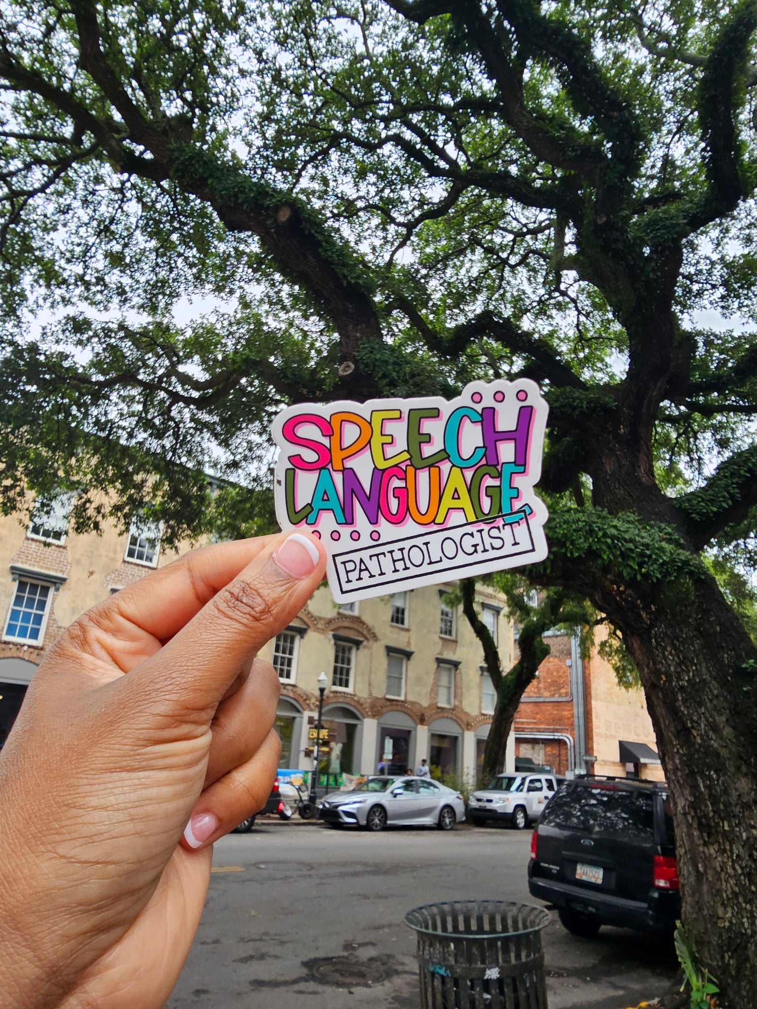 Colorful Speech Language Pathologist (Stamp)