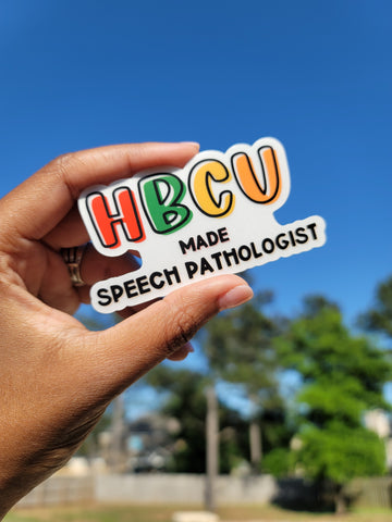 HBCU MADE Speech Pathologist Clear Sticker