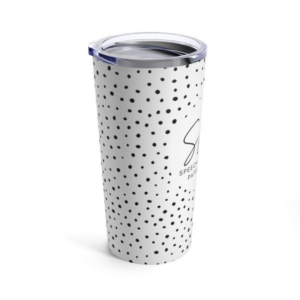 Black and White Speckled Chic Tumbler 20oz