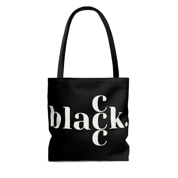 BLACK CCC (BLACK) Tote Bag- Large
