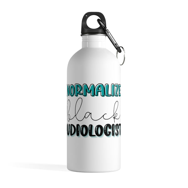 Normalize Black Audiologists Waterbottle