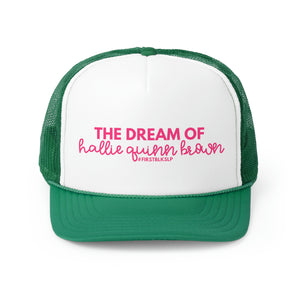 Hallie Quinn Brown Trucker Caps (Pink/Green)