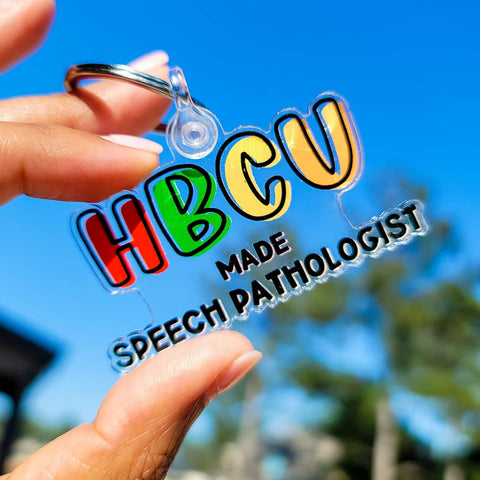 HBCU MADE SPEECH PATHOLOGIST Keychain