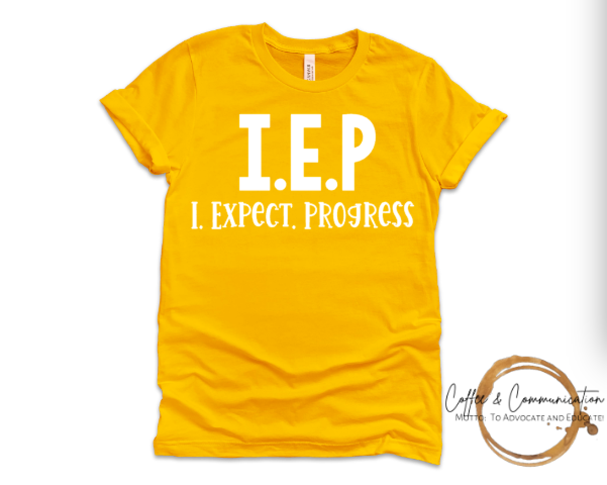 I.E.P- I Expect Progress Tee: Honey Yellow