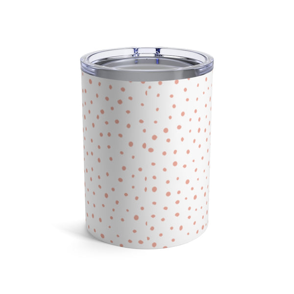 Coral and White Speckled Chic 10oz